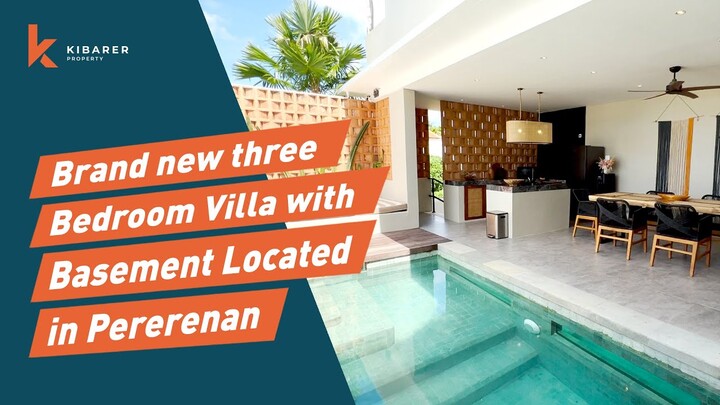 Brand New Three Bedroom Villa With Basement Located in Pererenan