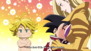 Meliodas tease Zeldris that you like boobs of Gelda | Anime Hashira