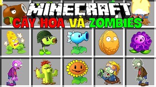 JAYGRAY THỬ THÁCH ĐẠI CHIẾN CÂY HOA VÀ ZOMBIES TRONG MINECRAFT*MINI GAME PLANTS VS ZOMBIES
