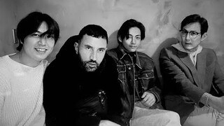 BTS's Kim Taehyung spotted with actors Lee Min Ho, Lee Jung Jae and Italian designer Riccardo Tisci