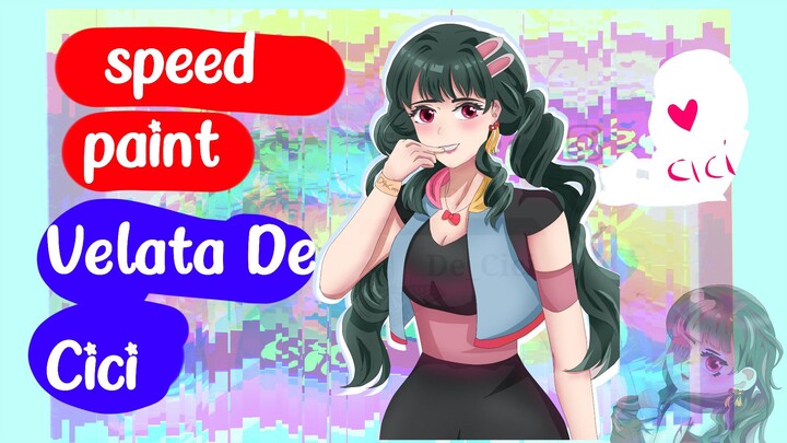 Pengerjaan Kecepatan Lukisan Digital dari artist Velata 🍒 // Holla