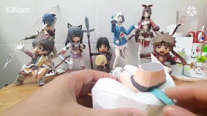 Mô hình giấy nhân vật ảo Uruha Rushia - Virtual idol