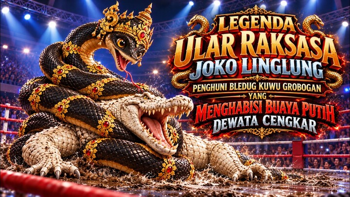 Legenda Ular Raksasa Joko Linglung Habisi Buaya Putih Dewata Cengkar