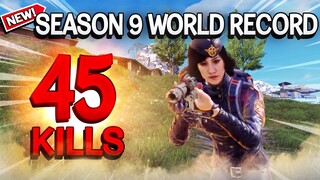 World Record! 45 Kills Season 9 | Call of Duty Mobile Battle Royale