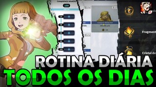 SEMPRE ESQUEÇO por isso CRIEI essa ROTINA!!! - Black Clover: Mobile