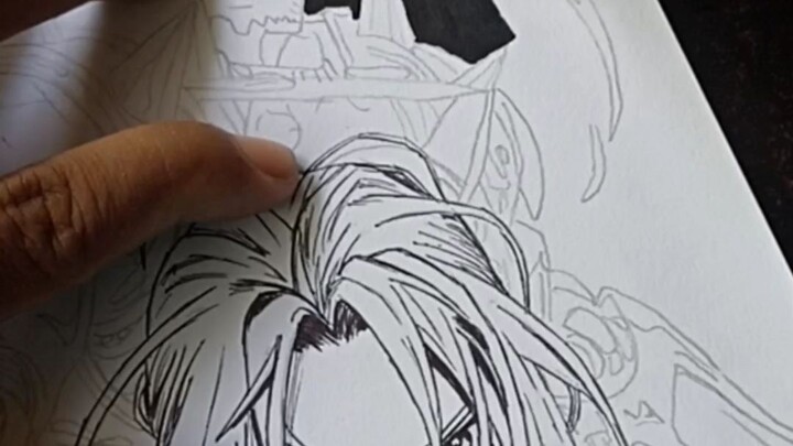 speed drawing Alphonse Elric dari Fullmetal alchemist
