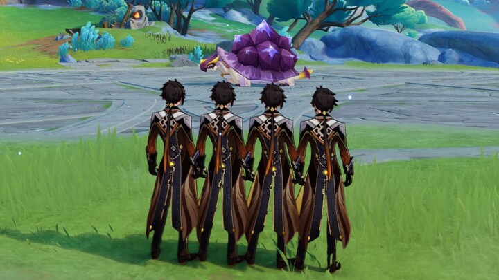 [Genshin Impact] Zhongli: You finally have a health bar, look at our Tiantian Tiantian Wanxiang