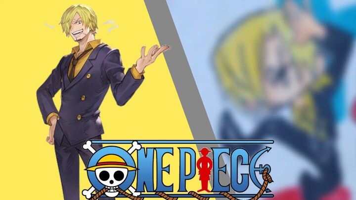 black foot sanji🔥 menggambar sanji versi chibi ||Drawing kru topi jerami versi chibi|| PT.8