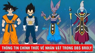 Thông tin chính thức về Goku Vegeta Broly Beerus Whis trong Dragon Ball Super _
