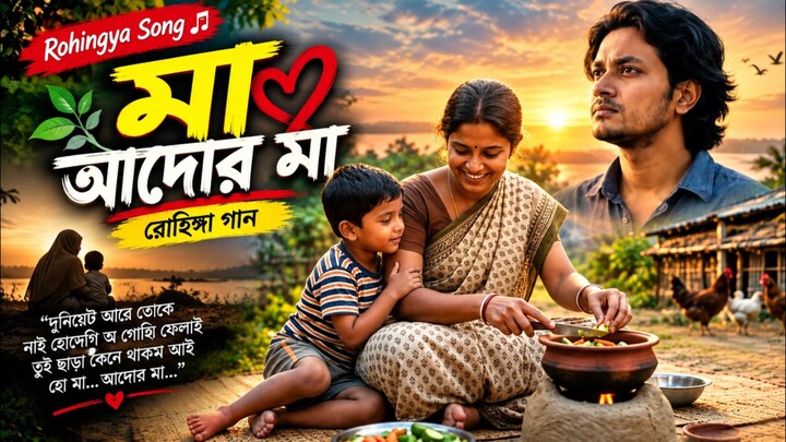 আদরের মা | Ma Adorer Ma | New Rohingya Song 2026 | Emotional Mother Song