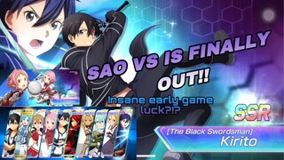 SWORD ART ONLINE VS IS FINALLY HERE!!