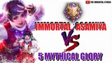 IMMORTAL ASAMIYA AGAINTS 5 MYTHICAL GLORY| TIPS AND TRICKS VOICE TUTORIAL| MOBILE LEGENDS | MLBB