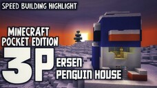 SPEED BUILDING PENGUIN HOUSE - MINECRAFT SPEED BUILDING HIGHLIGHT