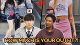 1000 Dollars jacket? US VS Korea, School Casual OUTFITS! American & Korean Teen Reaction