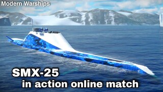 Modern Warships: SMX-25 in action. online match