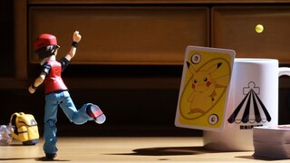 [Pokémon] Stop-motion animation丨The protagonist uses a Poké ball to practice throwing balls [Animist