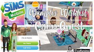 The Sims Mobile - Wumples Wishlist CAMO New Quest (Chapter 1) | XCultureSimsX