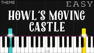 Howlâ€™s Moving Castle Theme | EASY Piano Tutorial