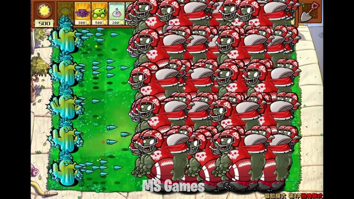 50 Frost Cacti vs. 100 Zombies