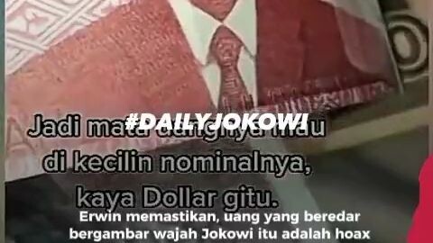 viral uang dengan gambar pak jokowi
