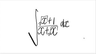 sqrt integral ∫(√x+1)/(x+√x) dx