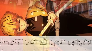 [ Demon Slayer ] Burn! To the Infinity Castle Infinite City Ending BGM Electric Guitar with Tab