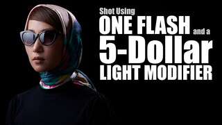 How to LIGHT Classic Portraits at HOME with a Cheap Modifier and Affordable Off Camera Flash (OCF)