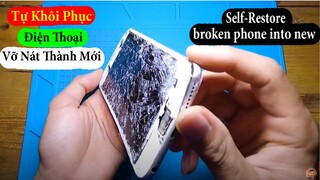 How To Restore IPHONE 6PLUS Cracked, Restoring Destroyed Phone