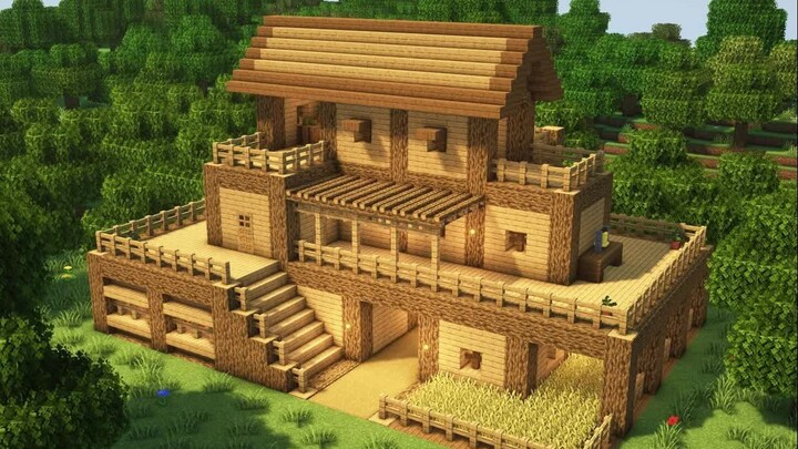 [Minecraft] Building Tutorial: A Log Cabin Guide for Early Survival