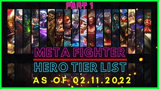 META FIGHTER MOBILE LEGENDS FEBRUARY 2022 | FIGHTER TIER LIST MOBILE LEGENDS FEBRUARY 2022