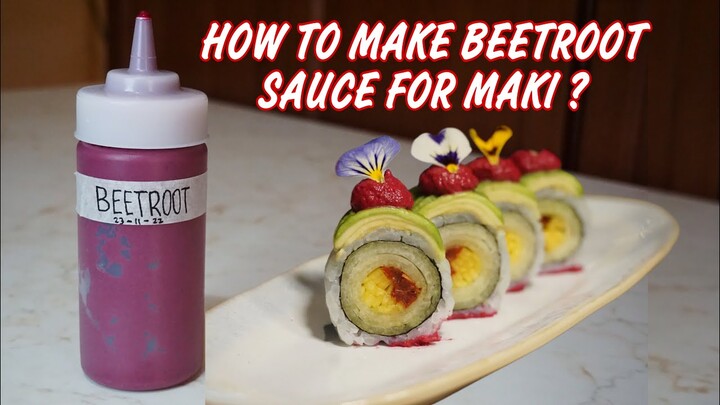 HOW TO MAKE BEETROOT SAUCE FOR SUSHI?