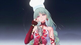 Mysterious cave cooking woman