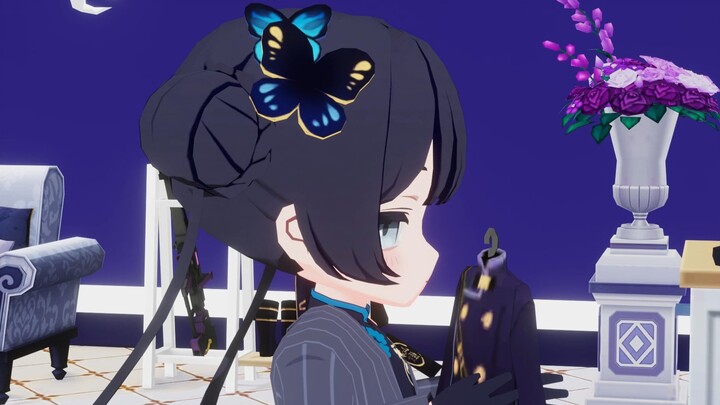 Kisaki and Hina's dress-up play