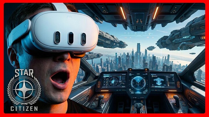 I can't believe my eyes: Star Citizen in VR is SICK! (Tutorial + Gameplay)