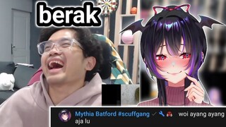 Reaksi bang al ketika tau miti udah liat bang al kegocek manggil mythia sayang + miti mampir
