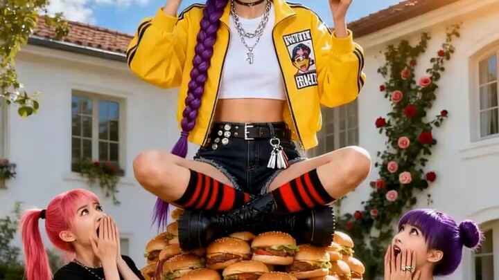 Lumi wants to eat 100 hamburgers.