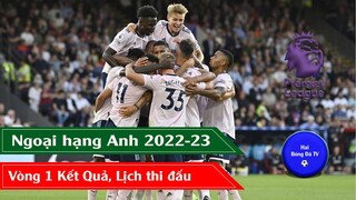 KẾT QUẢ VÒNG 1 NGOẠI HẠNG ANH Crystal Palace -Arsenal LỊCH THI ĐẤU VÒNG 1 I KQ Frankfurt - B.Munich