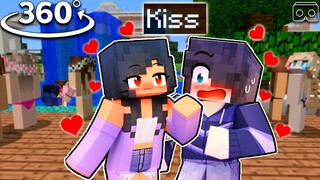 😍 APHMAU kissed ZANE in Minecraft 360° !