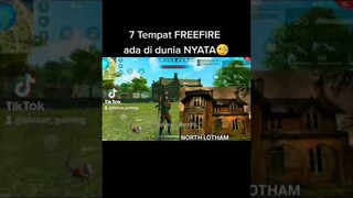 7 TEMPAT FREEFIRE ADA DI DUNIA NYATA 🧐