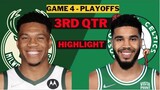 Milwaukee Bucks vs Boston Celtics game 4: 3rd Qtr Highlights | May 9 | NBA 2022 Playoffs