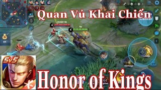 Vương Giả Vinh Diệu- Bản English chính thức là Honor of Kings-Quan Vủ khai chiến