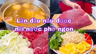 Lần đầu Mai nấu được nồi nước phở ngon để đãi dì và mẹ, Mai lê cuộc sống ở Pháp