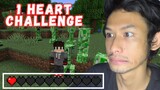 Minecraft, but I only have 1 HEART and every 10 seconds a CREEPER spawns!