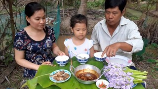 Hôm Nay Ba Kiếm Được ít Cá Ăn Khô Lù Đù Chan Nước Cơm Đỡ Nha Con| TKQ & Family T520