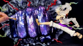 最強の一撃 ゴムゴムの猿神銃を使うルフィを作ってみた (バジュラングガン ギア5 ニカ)/ Sculpting Luffy's "GUM GUM BAJRANG GUN" ONEPIECE