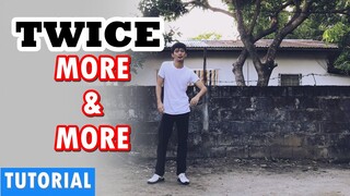 [EASY TUTORIAL] TWICE - "MORE & MORE" Mirrored Chorus Dance Tutorial w/ Explanation | Blue Shiver