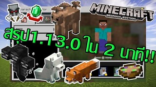 สรุปมายคราฟ 1.13.0 ใน 2 นาที ! [Update มายคราฟ 1.13.0]