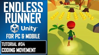 HOW TO MAKE A 3D ENDLESS RUNNER IN UNITY FOR PC & MOBILE - TUTORIAL #04 - CODING HORIZONTAL MOVEMENT