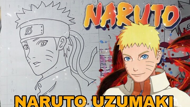 menggambarkan naruto Uzumaki