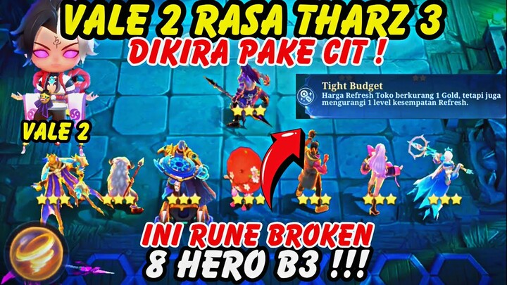 MAIN VALE SKILL 2 KAYAK PAKE CIT PEKALONGAN - 8 HERO B3 GA MASUK AKAL - MAGIC CHESS